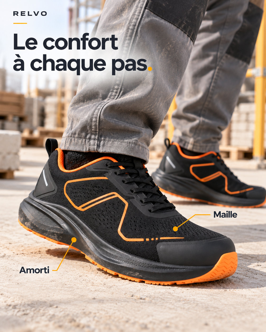 Le confort à chaque pas au travail